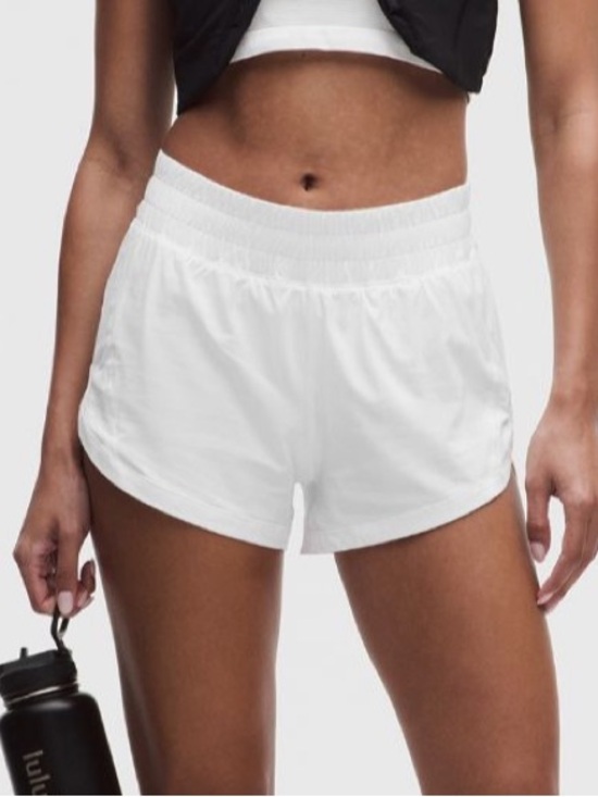 lululemon athletica Pants - Lululemon Track That 3” High-Rise white shorts
